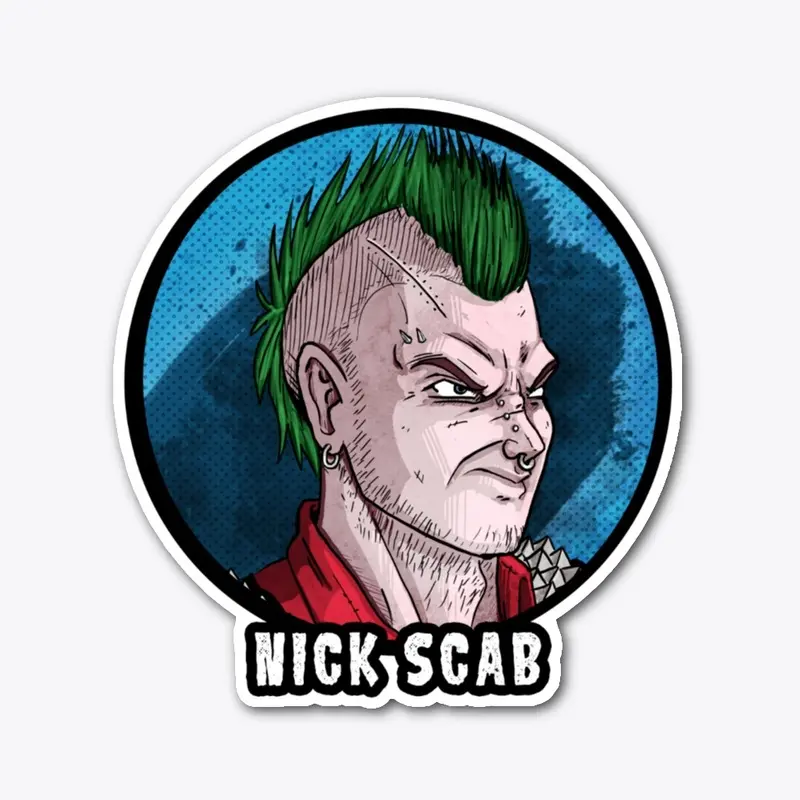 Horror Legends - Nick Scab sticker